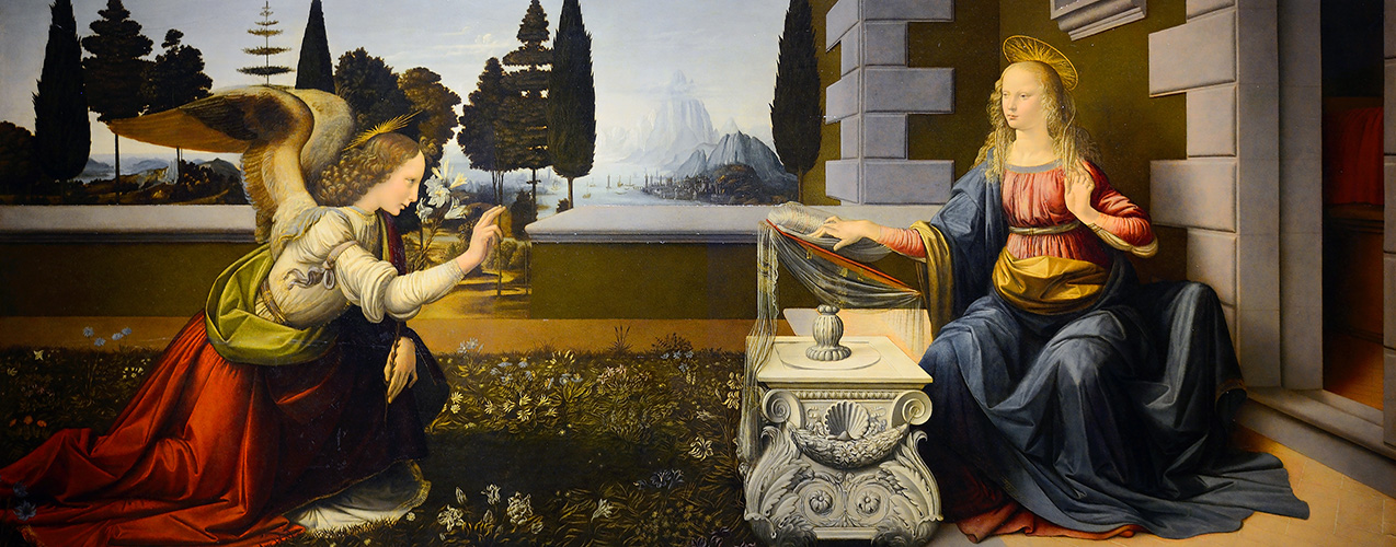 Annunciation by Leonardo da Vinci